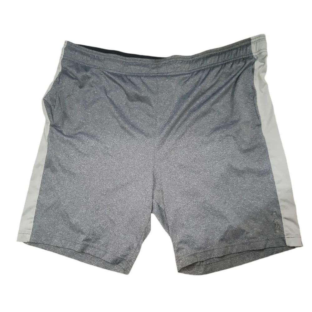 Reebok large gray grey basketball athletic shorts L
